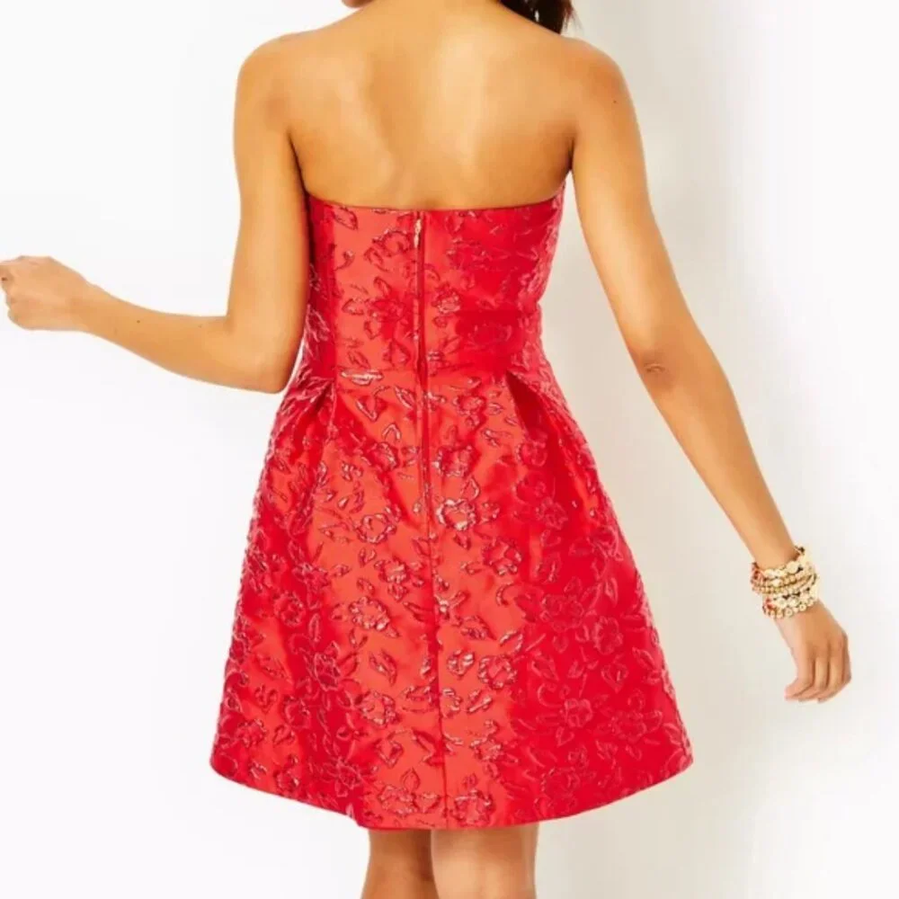 Lilly Pulitzer Kataleya Strapless Jacquard Dress